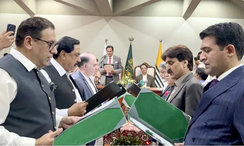 AJK PM Constitutes 8-Member Cabinet AJK PM Constitutes 8-Member Cabinet