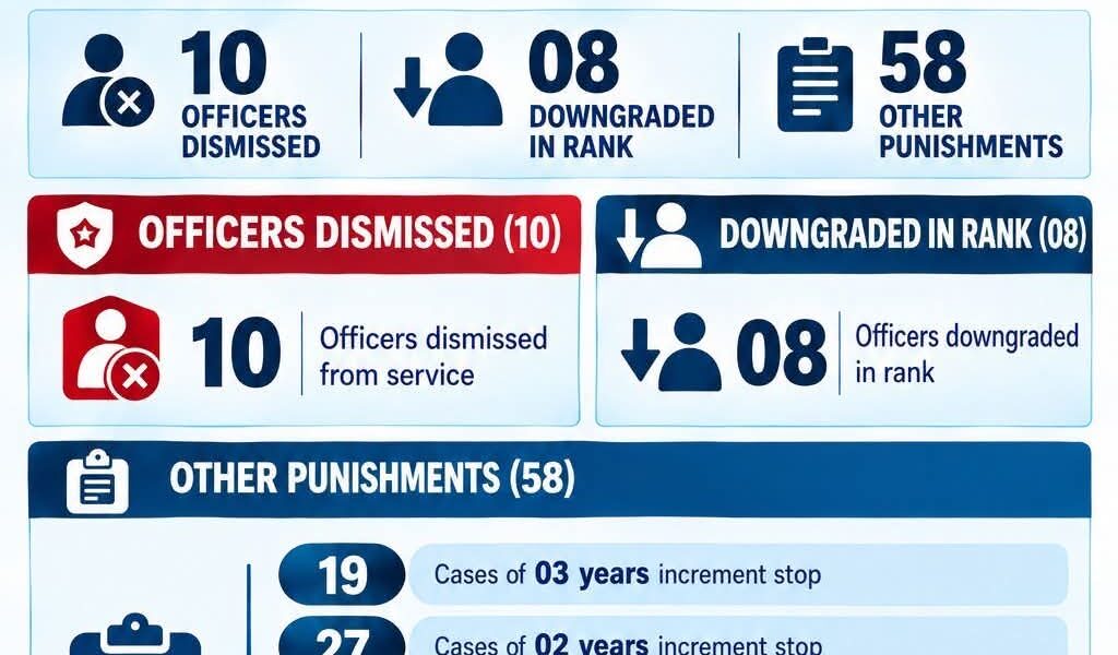 FIA imposes strict discipline: 10 dismissed, eight demoted