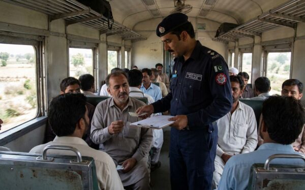 Pakistan Railways Police to Check Passenger Tickets Pakistan Railways Police to Check Passenger Tickets