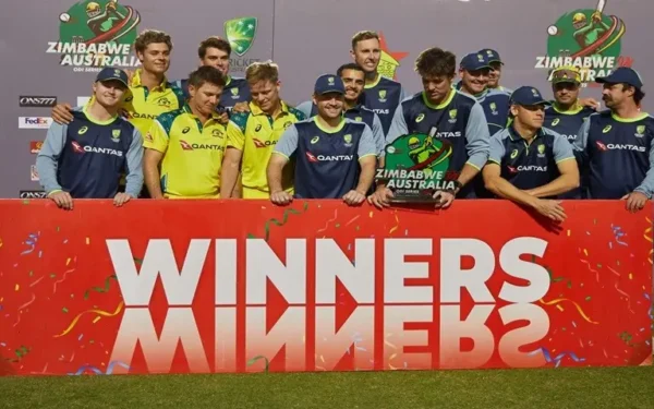 Australia secure 3-0 ODI series victory over Zimbabwe Australia secure 3-0 ODI series victory over Zimbabwe