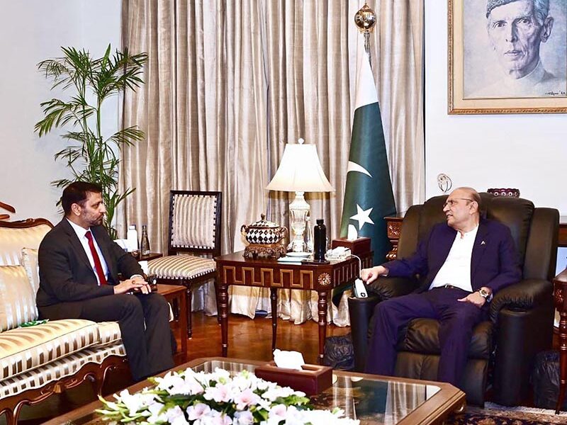 President Zardari Meets New Ambassador to China President Zardari Meets New Ambassador to China