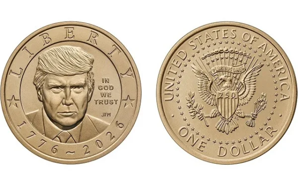 Trump’s face appears on US  coin despite law