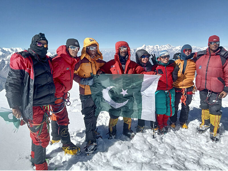 Pakistani and foreign climbers reach summit of Spantik Pakistani and foreign climbers reach summit of Spantik