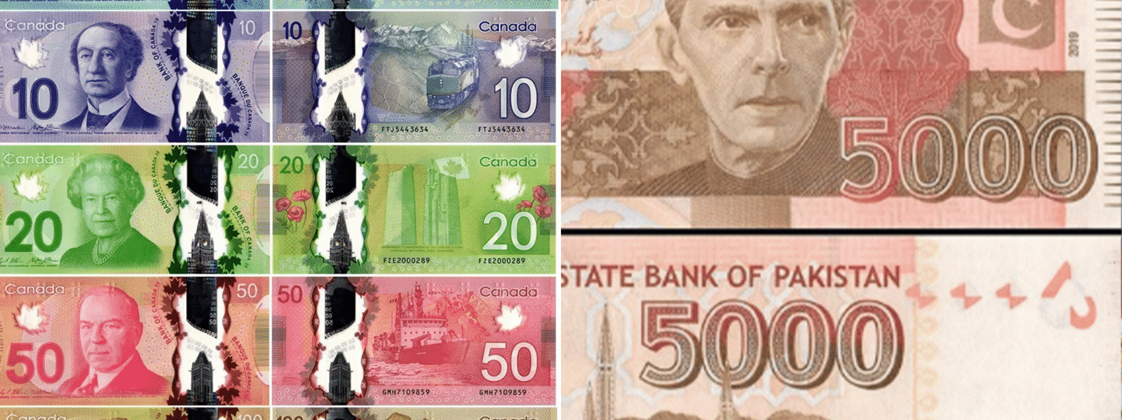 Canadian Dollar Weakens Against Pakistani Rupee