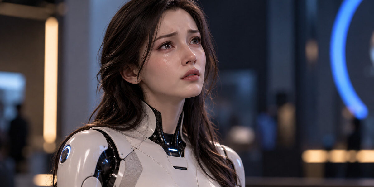 Chinese Robot Yansyn-X2 Can Cry on Command Chinese Robot Yansyn-X2 Can Cry on Command