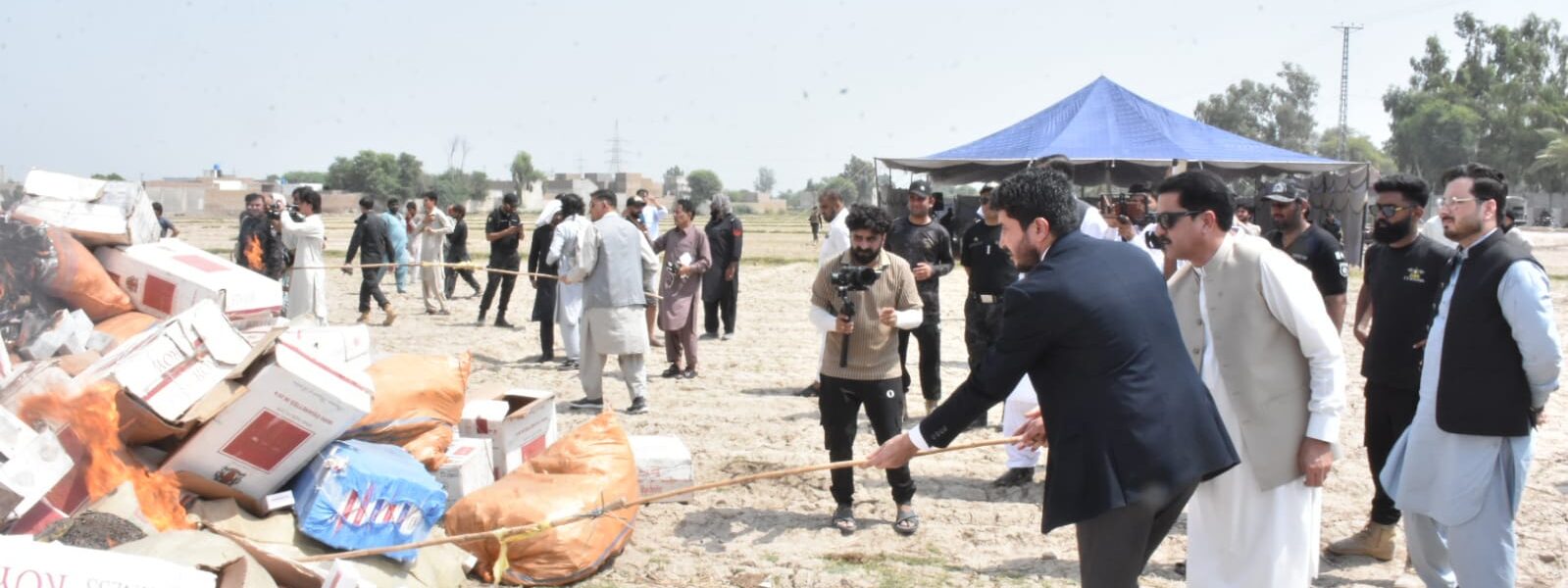 Customs destroys contraband worth Rs 375m in DI Khan Customs destroys contraband worth Rs 375m in DI Khan