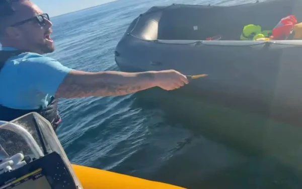 Far-right activist arrested after allegedly damaging migrant dinghy Far-right activist arrested after allegedly damaging migrant dinghy