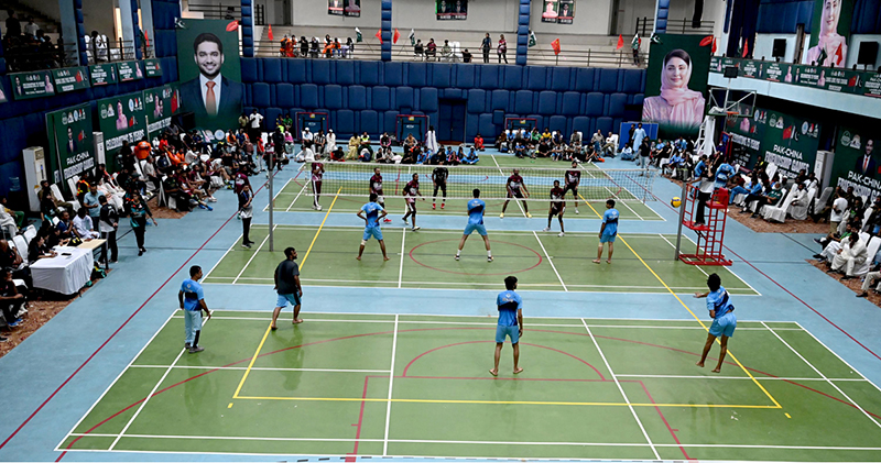 Volleyball teams compete in Pak-China Friendship Games Volleyball teams compete in Pak-China Friendship Games