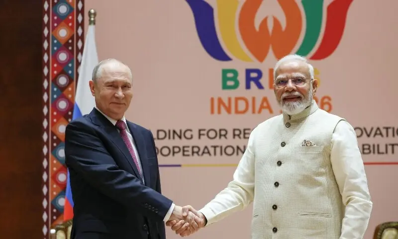 Modi and Putin Discuss Trade and Defence in New Delhi Modi and Putin Discuss Trade and Defence in New Delhi