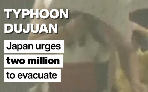 Japan urges millions to evacuate as Typhoon Dujuan approaches