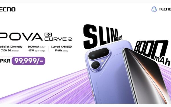 TECNO POVA Curve 2 5G Launched in Pakistan with 8000mAh Battery and 144Hz Display