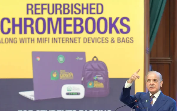 PM Shehbaz Launches Chromebook Scheme for 500,000 Students PM Shehbaz Launches Chromebook Scheme for 500,000 Students