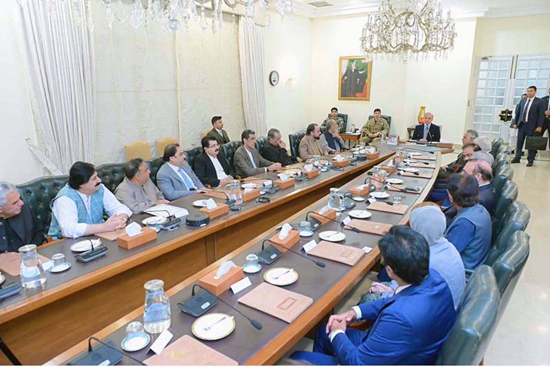Parliamentary delegation meets Prime Minister Shehbaz Sharif