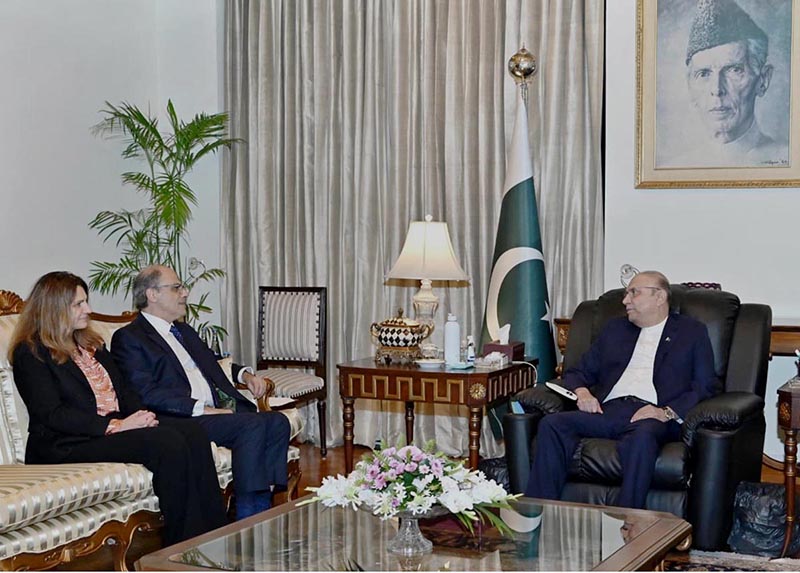 President Zardari Meets IMF Official at Aiwan-e-Sadr President Zardari Meets IMF Official at Aiwan-e-Sadr