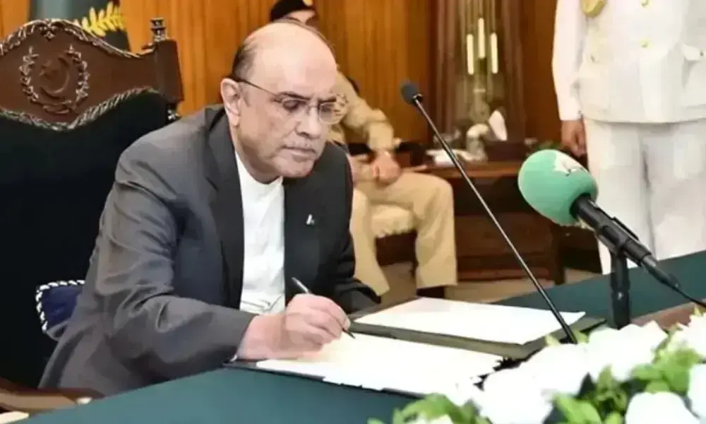President Zardari Approves Key Legislation
