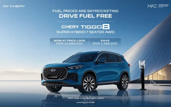 Chery Master Offers PKR 1.29 Million Savings on Tiggo 8 Super Hybrid AWD Chery Master Offers PKR 1.29 Million Savings on Tiggo 8 Super Hybrid AWD
