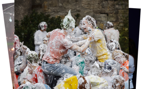 St Andrews students turn Raisin Monday into foam fight St Andrews students turn Raisin Monday into foam fight