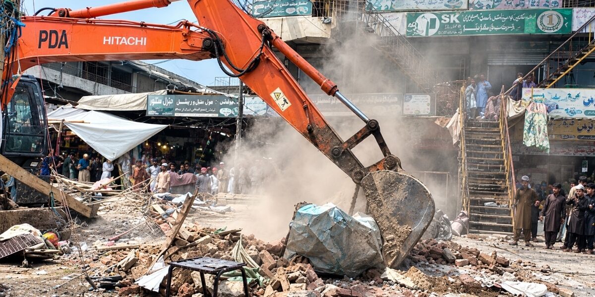 Peshawar Demolishes 450 Buildings to Reclaim Public Land Peshawar Demolishes 450 Buildings to Reclaim Public Land