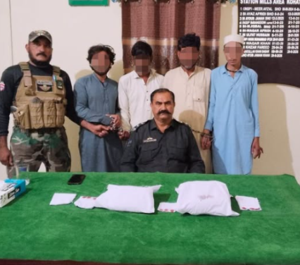 Four drug dealers apprehended in Kohat operation Four drug dealers apprehended in Kohat operation