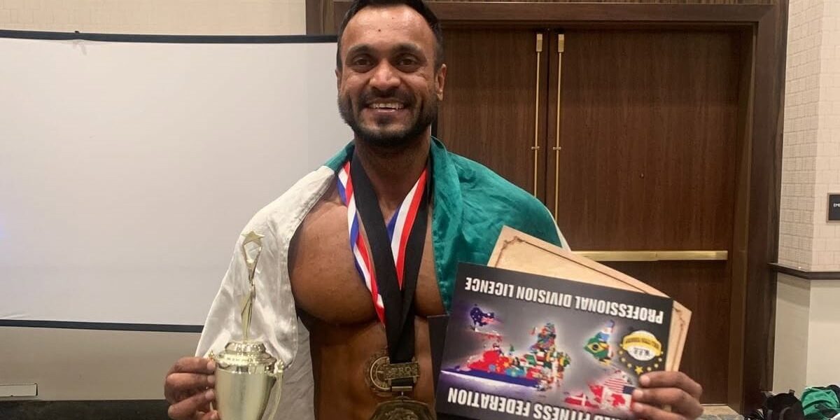 Pakistani Bodybuilder Rameez Ibrahim Wins Gold at Mr. America International