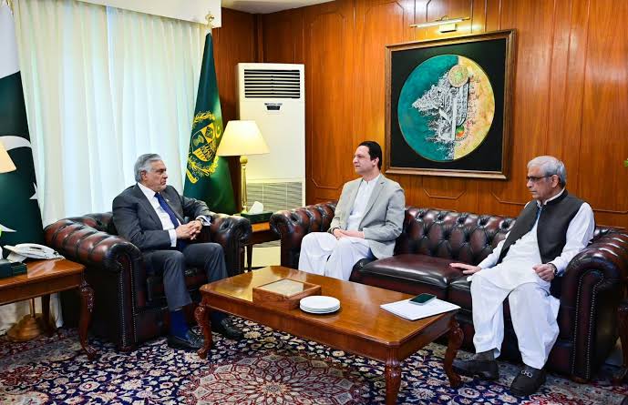 DPM/FM Dar and AJK PM Meet to Promote Economic Growth