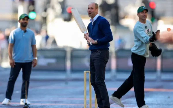 Prince William Promotes Earthshot Prize Through Cricket Game