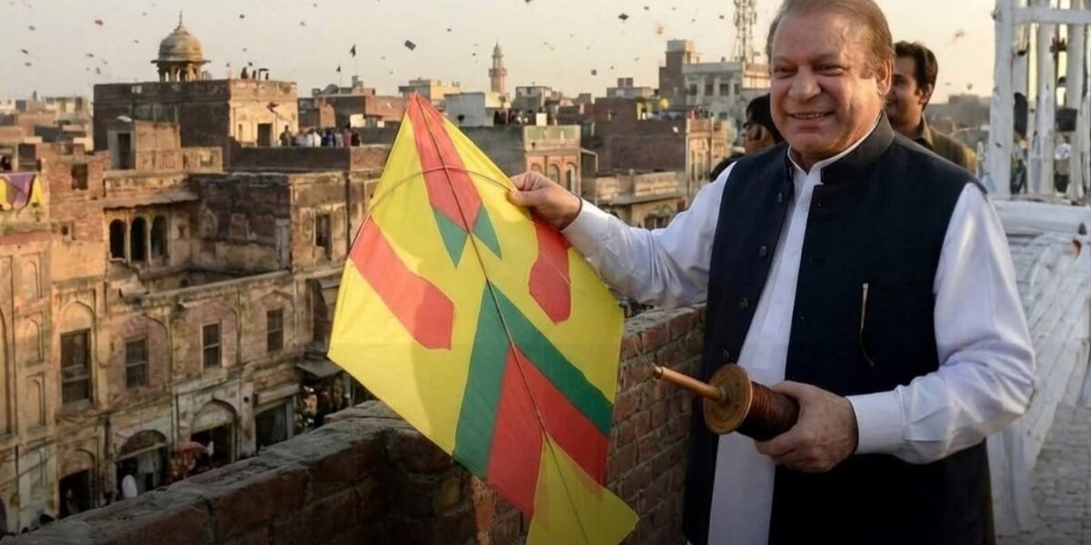 Nawaz Sharif Inspects Kite Samples for Upcoming Basant Festival Nawaz Sharif Inspects Kite Samples for Upcoming Basant Festival