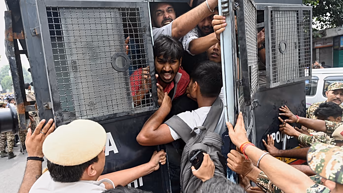 Opposition Leaders and Journalists Accuse Police of Abuses During India Protests Opposition Leaders and Journalists Accuse Police of Abuses During India Protests