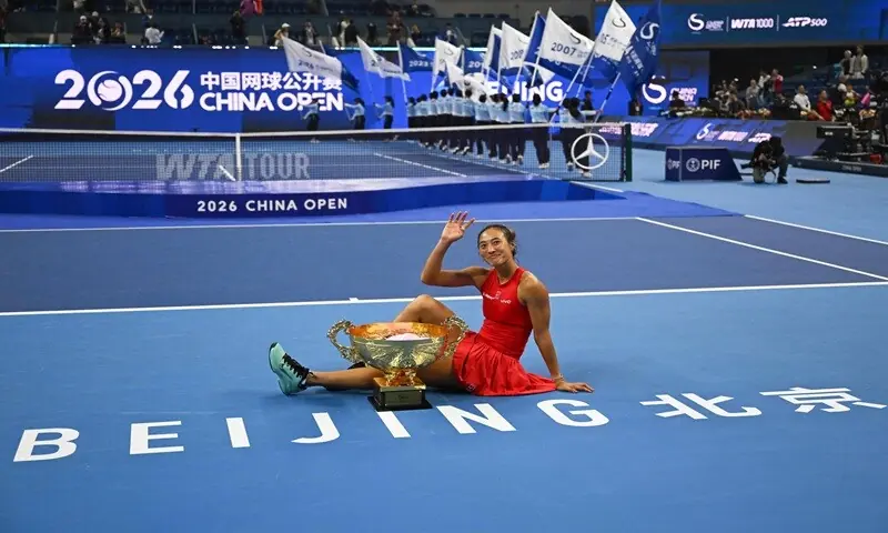 Zheng Qinwen wins China Open, becoming first home player to triumph