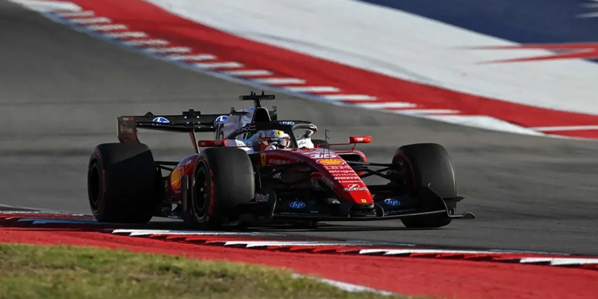 Leclerc leads Ferrari in US Grand Prix practice Leclerc leads Ferrari in US Grand Prix practice