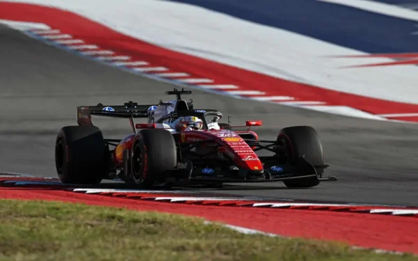 Leclerc leads Ferrari in US Grand Prix practice